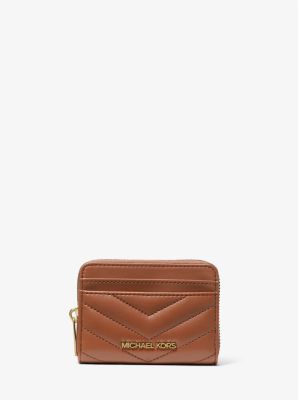 MK Jet Set Travel Medium Quilted Wallet - Brown - Michael Kors Michael Kors Outlet