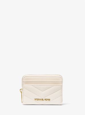 MK Jet Set Travel Medium Quilted Wallet - Natural - Michael Kors Michael Kors Outlet