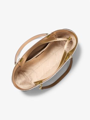 Jet Set Large Logo Shoulder Bag in PALE GOLD | Michael Kors