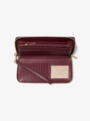 Jet Set Travel Large Signature Logo and Metallic Continental Wallet image number 1