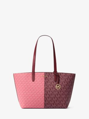 Jet Set Medium Two Tone Logo Tote Bag Michael Kors