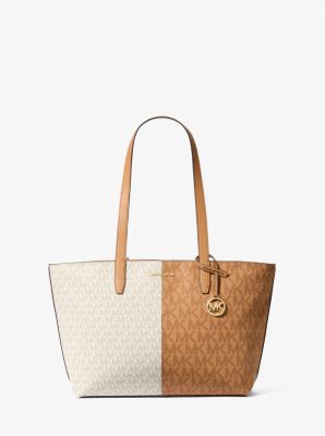 Jet Set Medium Two-Tone Logo Tote Bag image number 0