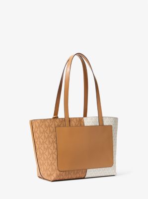 Jet Set Medium Two-Tone Logo Tote Bag image number 2