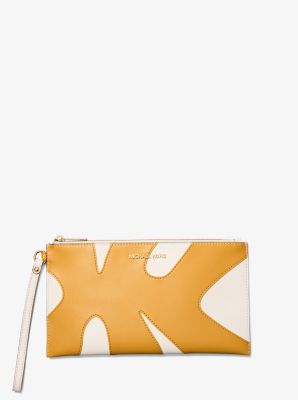 Jet Set Travel Large Color-Block Wristlet