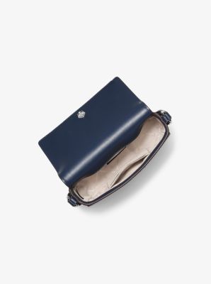 Borsa a tracolla Vincent piccola in pelle Saffiano con porta carte di credito con logo image number 1