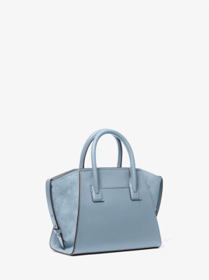 Petit sac à main Avril en cuir et en suède image number 2