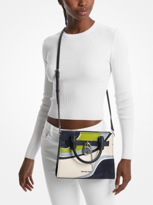 大人可愛い☆ゼブラ柄バッグ【Michael Kors】Hamilton Satchel♪ 公式アウトレット】HAMILTON ゼブラプリント カーフヘア