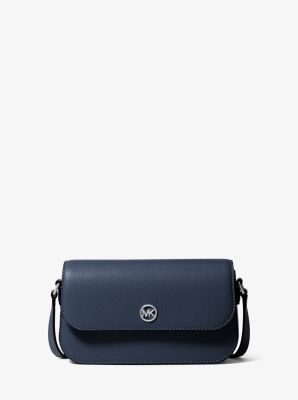 Michael kors black pebbled leather crossbody hotsell