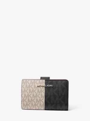 Jet Set Medium Two-Tone Logo Wallet