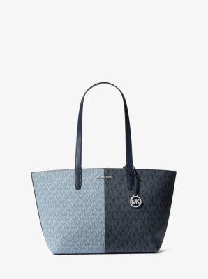 Jet Set Travel Medium Two Tone Logo Tote Bag Michael Kors