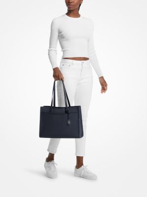 Jet set travel large saffiano leather tote on sale