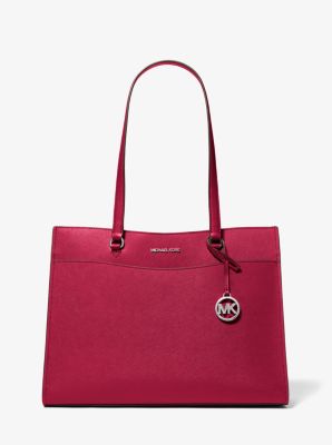 Borsa tote Jet Set Travel grande in pelle Saffiano image number 0