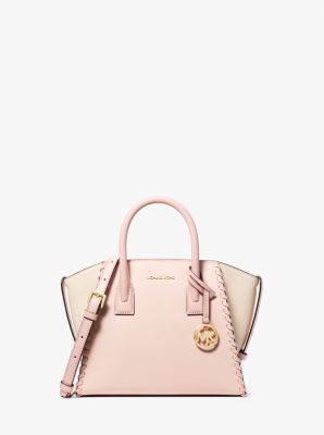 Michael Kors Avril Small Leather Satchel In Pink