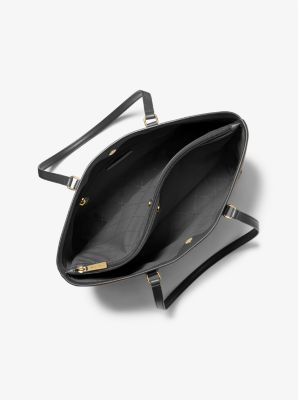 Sheila Large Two-Tone Signature Logo Tote Bag in BLACK COMBO | Michael Kors