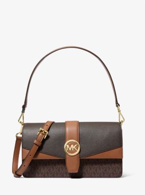 Greenwich Medium Signature Logo Convertible Crossbody Bag