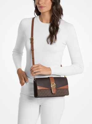 Greenwich Medium Signature Logo Convertible Crossbody Bag