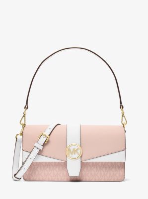 Greenwich Medium Signature Logo Convertible Crossbody Bag