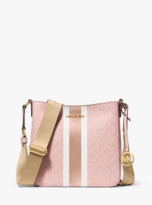 Jet Set Small Signature Logo Stripe Crossbody Bag