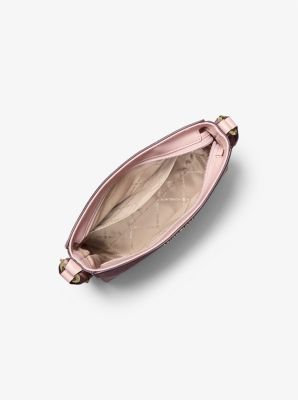 Jet Set Small Signature Logo Stripe Crossbody Bag in ROSÁCEO POLVORIENTO | Michael Kors