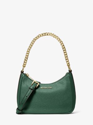 Jet Set Travel Pebbled Leather Convertible Crossbody Bag