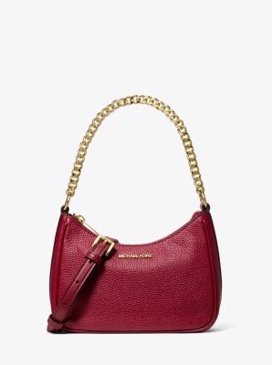 Jet Set Travel Pebbled Leather Convertible Crossbody Bag