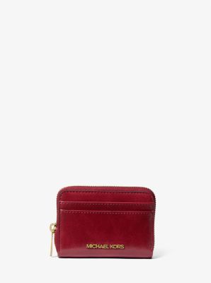 Jet Set Medium Distressed Zip Card Case