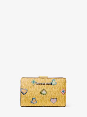 Jet Set Medium Printed Signature Logo Wallet