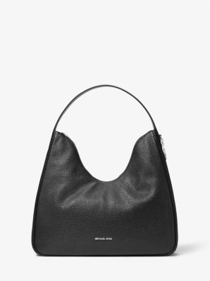 Nayla Medium Pebbled Leather Hobo Shoulder Bag