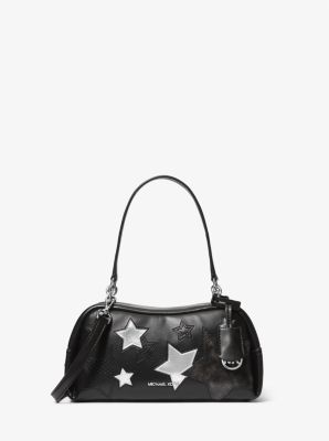 Michael Kors Cecily Small Embellished Shoulder Bag In Black