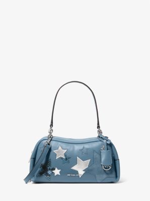 Michael Kors Cecily Small Embellished Shoulder Bag In Blue