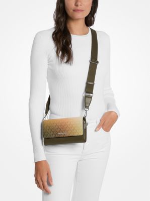 Jet Set Large Ombré Signature Logo Crossbody Bag