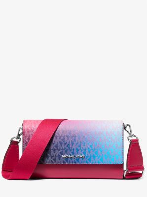 Jet Set Large Ombré Signature Logo Crossbody Bag