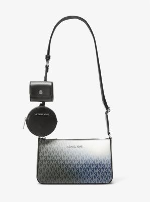 Jet Set Small Ombré Signature Logo Crossbody Bag with Case for Apple Airpods Pro®
