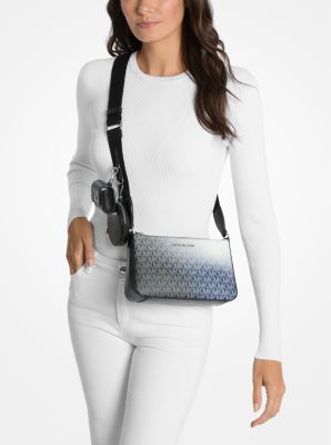 Jet Set Small Ombré Signature Logo Crossbody Bag with Case for Apple Airpods Pro®