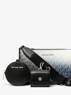 Jet Set Small Ombré Signature Logo Crossbody Bag with Case for Apple Airpods Pro®