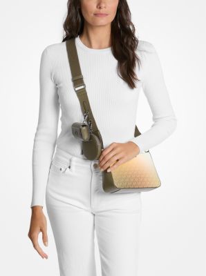 Jet Set Small Ombré Signature Logo Crossbody Bag with Case for Apple Airpods Pro®