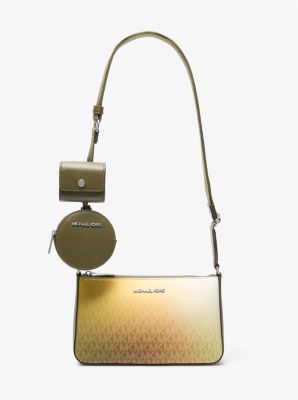 Jet Set Small Ombré Signature Logo Crossbody Bag with Case for Apple Airpods Pro®