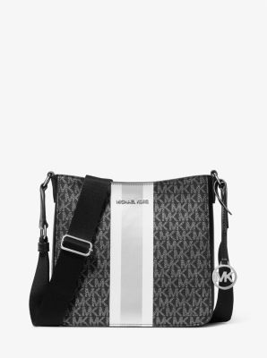 Jet Set Small Signature Logo Stripe Crossbody Bag