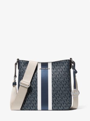 Jet Set Small Signature Logo Stripe Crossbody Bag