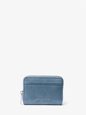 Jet Set Medium Distressed Zip Card Case