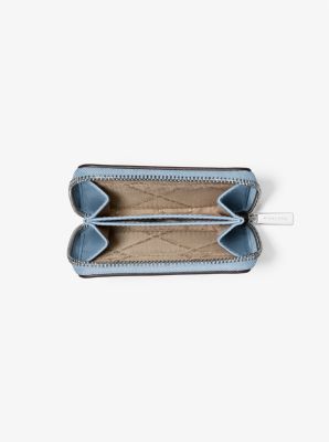 Jet Set Medium Distressed Zip Card Case