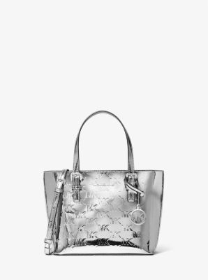 Jet Set Extra-Small Patent Logo Debossed Convertible Tote Bag