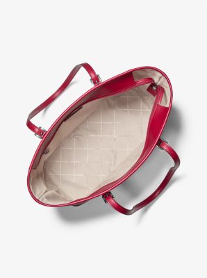 Jet Set Large Printed Signature Logo Tote Bag