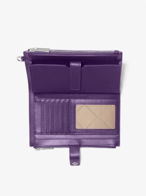 Jet Set Large Ombré Signature Logo Wristlet