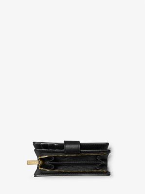 Medium Crossgrain Leather Wallet Michael Kors