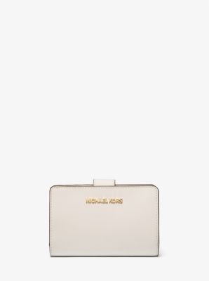 MICHAEL MICHAEL KORS Medium Crossgrain Leather Wallet COLOR LUGGAGE RETAIL  $258