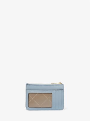 Michael Kors Jet Set Travel Small Top Zip Coin Pouch ID Holder Pale Blue