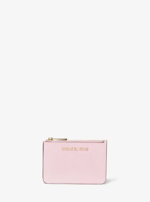 MICHAEL KORS JET SET TRAVEL MEDIUM ZIP POUCHETTE IN POWDER BLUSH