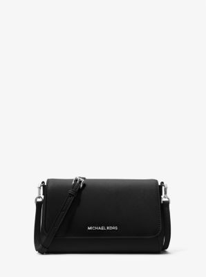 medium logo convertible crossbody bag black