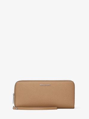Large Pebbled Leather Continental Wallet